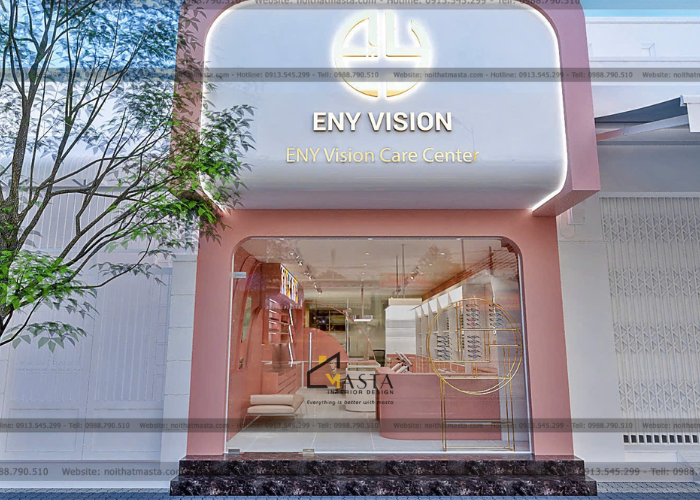 Thiết kế tiệm mắt kính ENY VISION